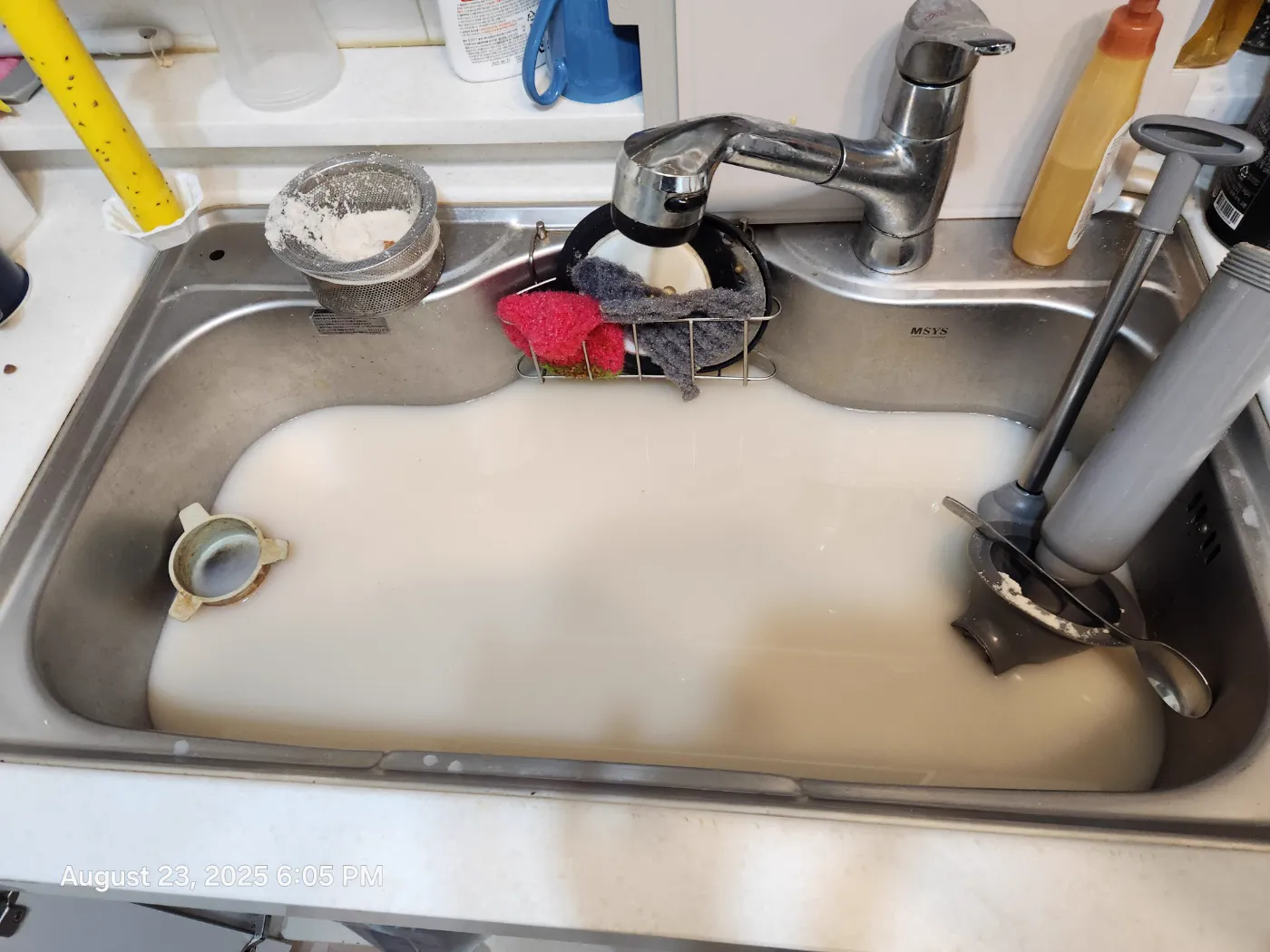 싱크대 막힘 작업 과정: 싱크대막힘